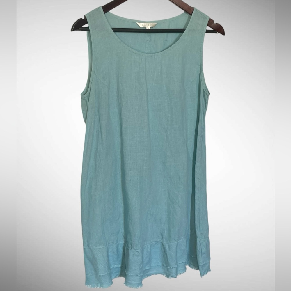 Kleen 100% linen tunic sleeveless top